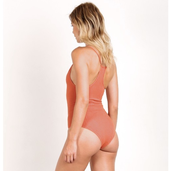 Intimately Free People Mauve/ Rose Pink Bodysuit M/L - Picture 2 of 7